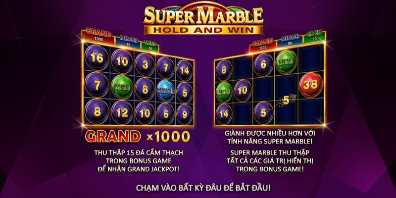 Game Super Marble giao diện ấn tượng